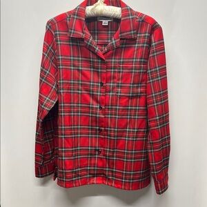 Pendleton women’s plaid button down wool shirt size small